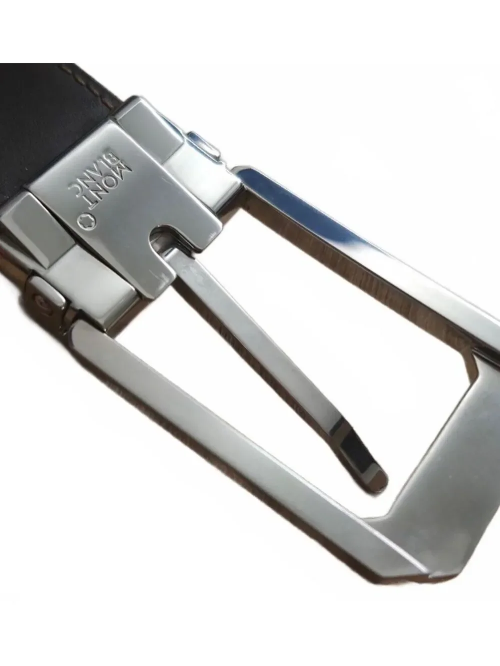 Montblanc Rectangular Stainless Steel Pin Buckle Reversible